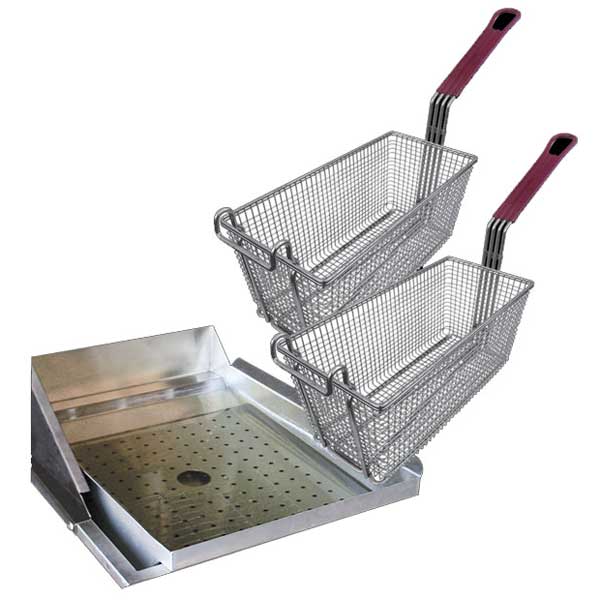 Cal Flame Deep Fryer Basket Kit | Grill-Based Frying System