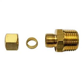 Delta Heat 3/8" CC x 1/2" Brass Coupling - S12641 - Barbecue Parts Depot