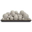 Real Fyre Spheres 2" thru 6" - Epic Black or Graystone - Gas Fire - Barbecue Parts Depot