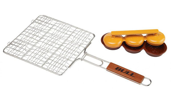 Bull Stainless Mini Burger Grilling Basket