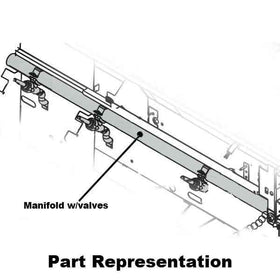 A66 Manifold with Valves & Fittings, Built-In Grills, No Backburner