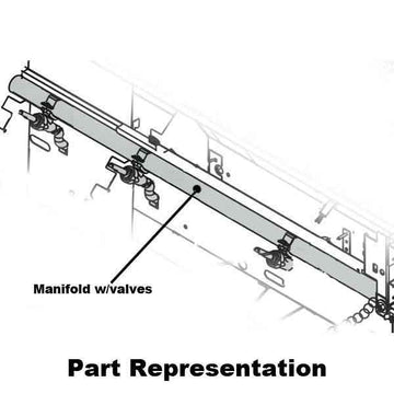 A66 Manifold with Valves & Fittings, Built-In Grills, No Backburner
