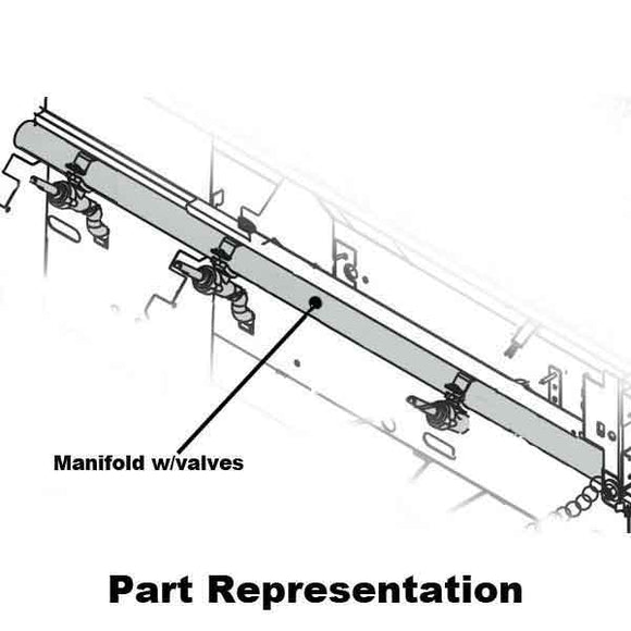 A66 Manifold with Valves & Fittings, Built-In Grills, No Backburner
