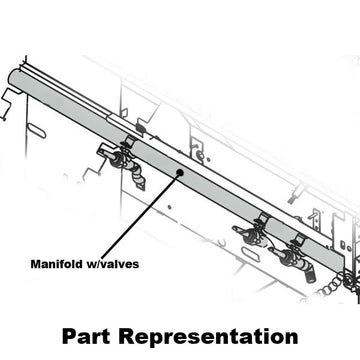 A790 Manifold with Valves & Fittings, Built-In Grills
