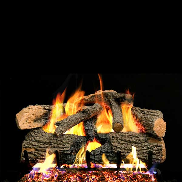 Real Fyre Charred Evergreen Oak Log Set - Thumbnail 3