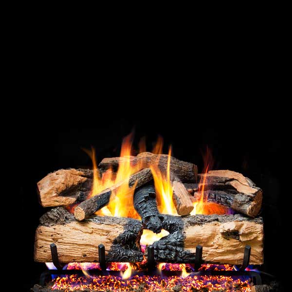 Real Fyre Charred Evergreen Oak Log Set