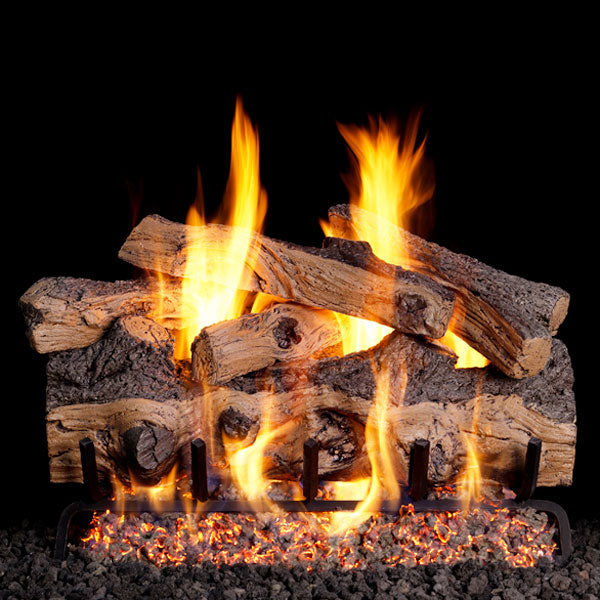 Real Fyre Gnarled Split Oak Log Set - Thumbnail 2