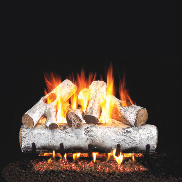 Real Fyre White Birch ANSI Vented Gas Log Set
