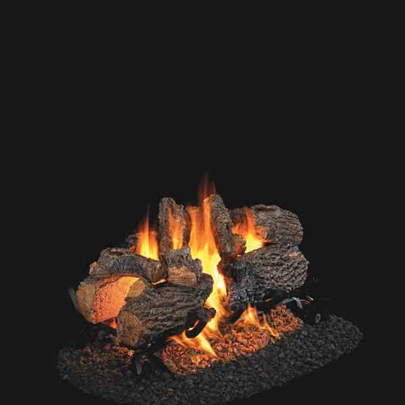 Real Fyre Charred Oak See-Thru Series Log Set (Logs Only - Burner Not Included)