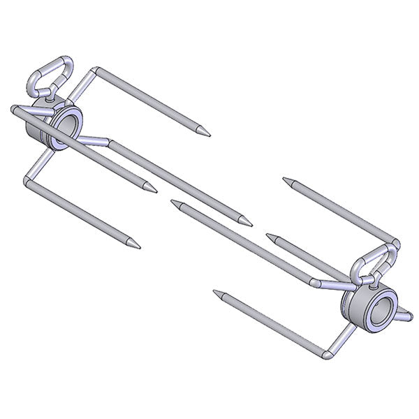 Twin Eagles Rotisserie Spit Rod Forks - Thumbnail 4