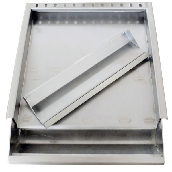 Sunstone 304 Stainless Steel Griddle with Removable Tray - Thumbnail 4