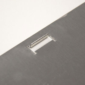 Blaze Stainless Steel LP Tank Hole Cover For Grill Carts - Closeup