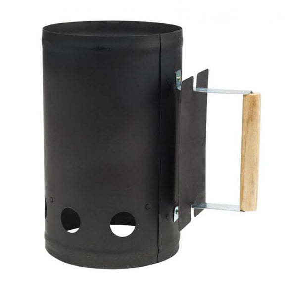 Bull Black Powder Coated Charcoal Chimney Starter 