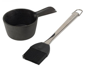 Bull Cast Iron Sauce Pot & Basting Brush