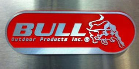 Bull Large Red Plate Logo - 16571