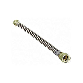 Cal Flame 3/8" OD x 24" L Stainless Steel Flex Gas Line, F/F Connector - BBQ04101039