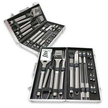 Cal Flame 18 PC BBQ Grilling Tool Set - BBQSET-004