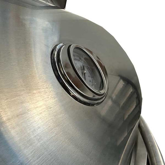 Cal Flame Grill Hood Thermometer With Bezel '07 - Side View