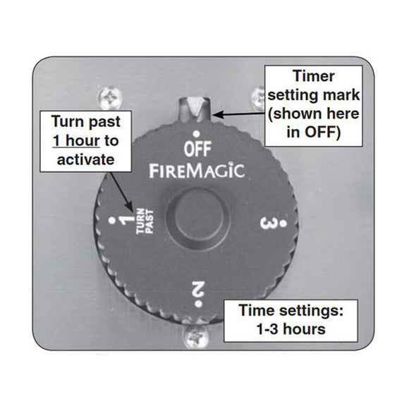 Fire Magic Stainless Steel Timer Box (3-Hour) - 5521-13T