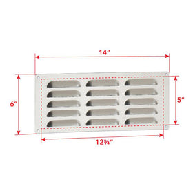 Fire Magic Grill Island Louvered Vent Panel
