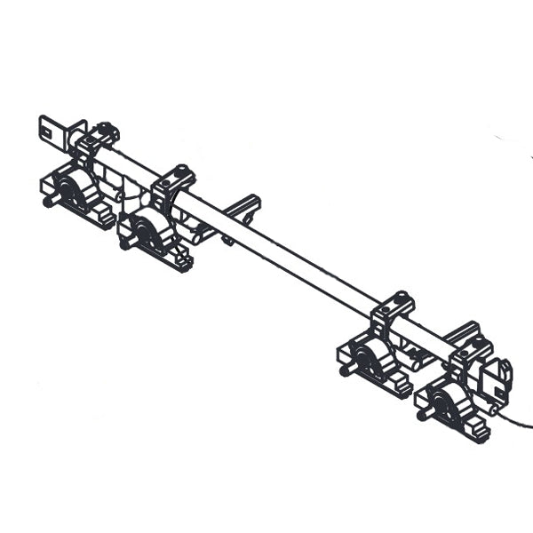 Part Representation of AOG 24" T Series Freestanding Grill Valve Manifold - W/Backburner & Side Burner Valves