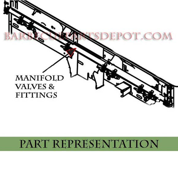 Fire Magic Echelon E1060 Manifold With Valves & Fittings - 51 & 71 Grill Series