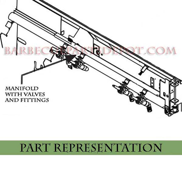 Fire Magic Echelon E1060 Manifold With Valves & Fittings