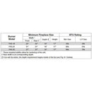 Real Fyre P45 Tapered Dual Pan Burner - Automatic Variable Valve - W/Remote