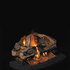 Real Fyre Charred Rugged Split Oak See-Thru Series Log Set (Logs Only - Burner Not Included)